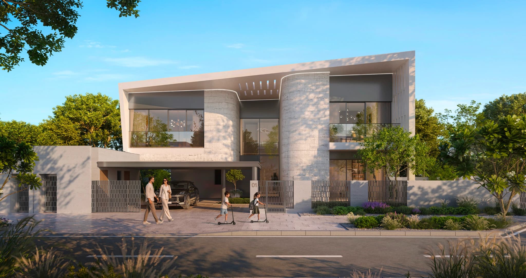 Talay villas — A second façade option