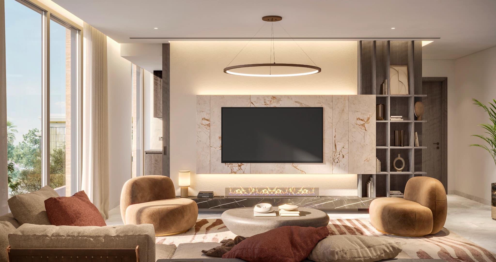 Inside a Talay villa — Family lounge